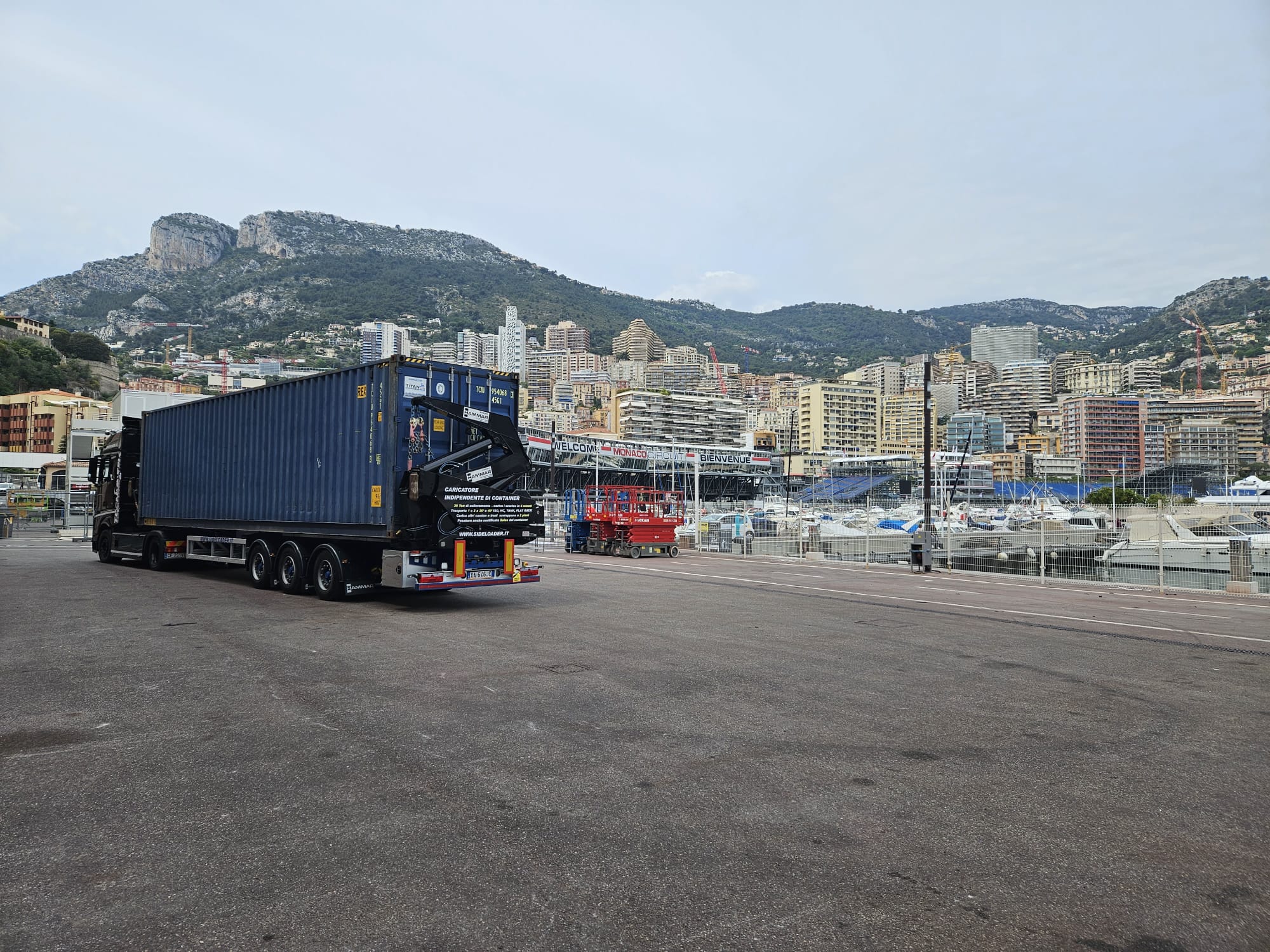 camion container sideloader montecarlo